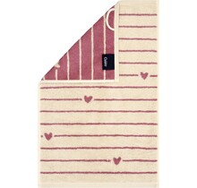 Cawö Heart Beats 6276 beere Gastendoekje 30x50