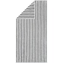 Cawö Cawö Black&White 6278 zwart/wit Handdoek 50x100