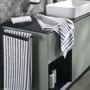 Cawö Cawö Black&White 6278 zwart/wit Badlaken 80x150