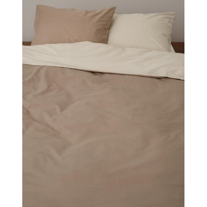 Marc O'Polo Erla Dekbedovertrek Earth taupe 140x200/220