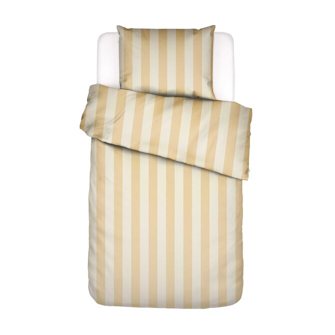 Esssenza Minte Stripe Dekbedovertrek Yellow straw - Vanilla 140x200/220