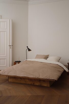 Marc O'Polo Erla Dekbedovertrek Earth taupe 240x200/220