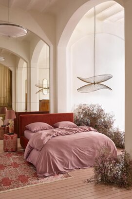 Esssenza Minte Dekbedovertrek Woodrose 200x200/220