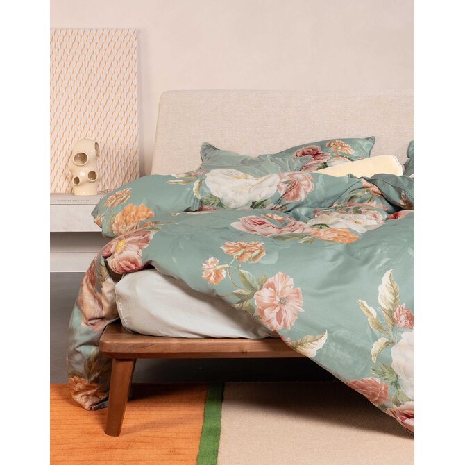Esssenza Orianna Dekbedovertrek Dusty teal 200x200/220