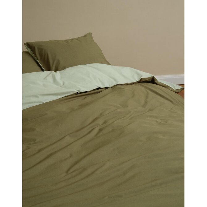 Marc O'Polo Erla Dekbedovertrek Moss green 200x200/220