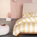 Essenza Esssenza Minte Stripe Dekbedovertrek Yellow straw - Vanilla 240x200/220