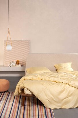 Esssenza Coletta Kussensloop Yellow straw 60x70