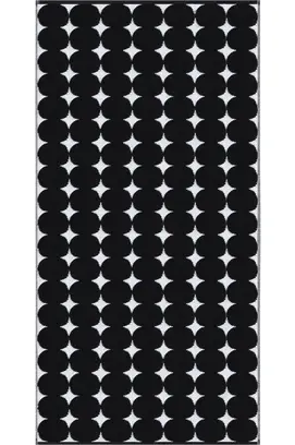 Cawö Black&White 6279 zwart/wit Handdoek 50x100
