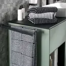 Cawö Cawö Black&White 6280 zwart/wit Handdoek 50x100