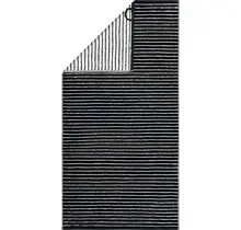 Cawö Black&White 6280 zwart/wit Badlaken 80x150