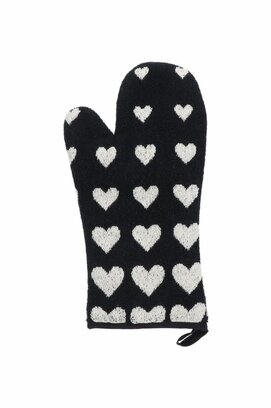 Bunzlau Castle Hearts ovenwant 20x37 Black