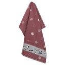 Bunzlau Castle Bunzlau Castle Forest Animals theedoek 65x65 Burgundy