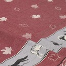 Bunzlau Castle Bunzlau Castle Forest Animals theedoek 65x65 Burgundy