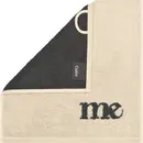 Cawö Cawö Heart Beats 6285 natur/basalt Gezichtsdoekje 30x30