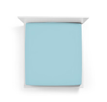 Bella Donna Hoeslaken Jersey Eenpersoons licht turquoise - 0518 90/190-100/220