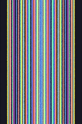 Cawö Remake 2022 anthraciet-multicolor Handdoek 50x100