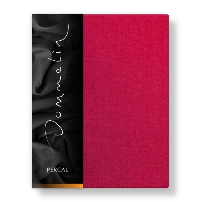 Dommelin Hoeslaken Uni Percal 200TC 579 Cherry 180x200/30