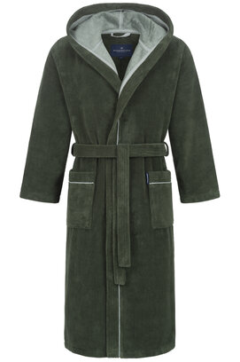 Morgenstern Daniel badjas met capuchon Groen/Olijfgroen Maat S