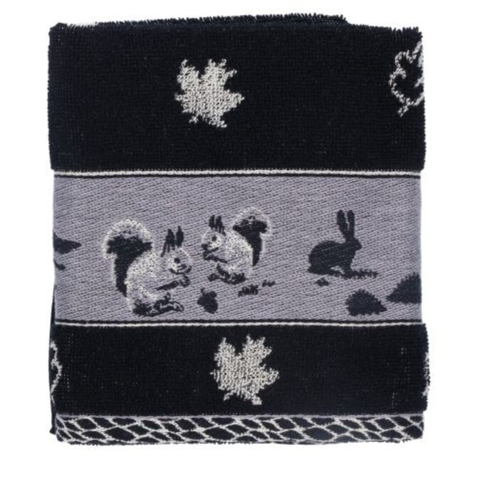 Bunzlau Castle Forest Animals keukendoek 53x60 Black