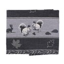 Bunzlau Castle Bunzlau Castle Forest Animals theedoek 65x65 Black