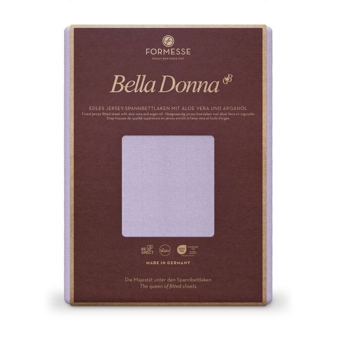 Bella Donna Hoeslaken Jersey Tweepersoons lila-0525 140/190-160/220