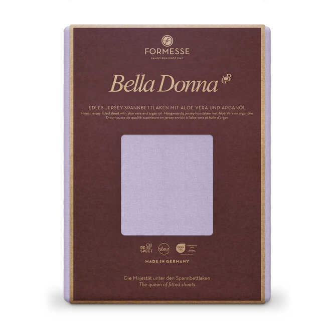 Bella Donna Hoeslaken Jersey Eenpersoons lila-0525 70/190-80/220