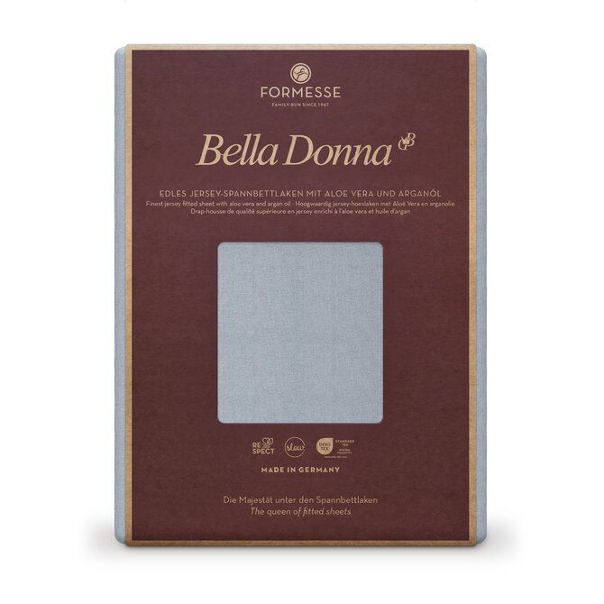 Bella Donna Hoeslaken Jersey Lits-jumeaux XL lichtgrijs-0703 200/220-200/240