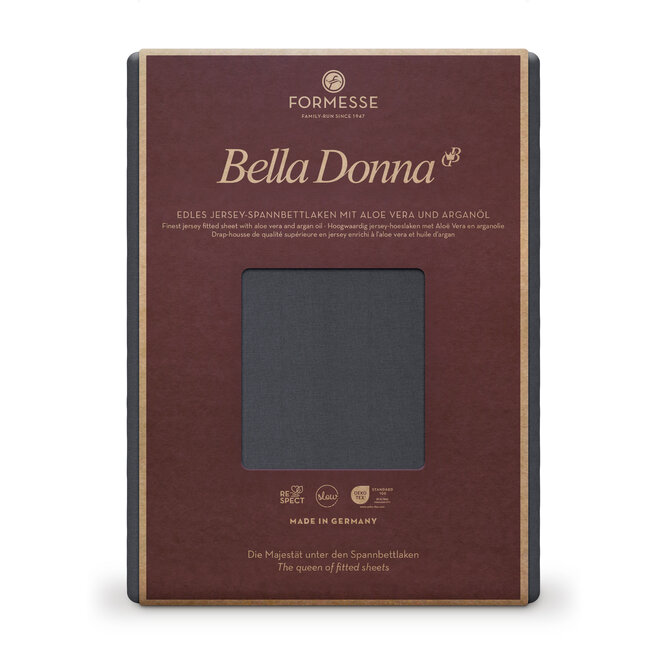 Bella Donna Hoeslaken Jersey Tweepersoons antraciet-0213 140/190-160/220