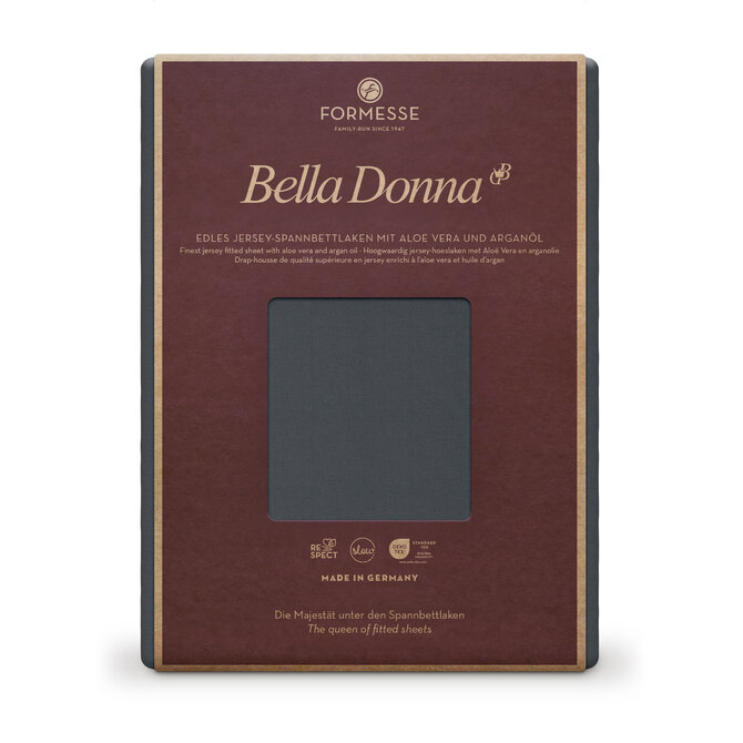 Bella Donna Hoeslaken Jersey Lits-Jumeaux blauwgrijs-0209 180/200-200/220
