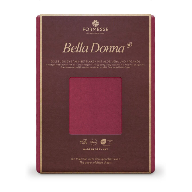 Bella Donna Hoeslaken Jersey Lits-Jumeaux bordeaux-0030 180/200-200/220