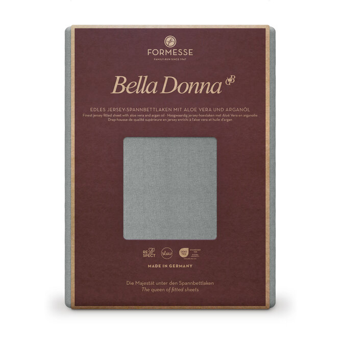 Bella Donna Hoeslaken Jersey Tweepersoons cement-0219 140/190-160/220