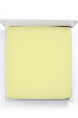 Bella Donna Hoeslaken Jersey Eenpersoons limoen-0531 90/190-100/220