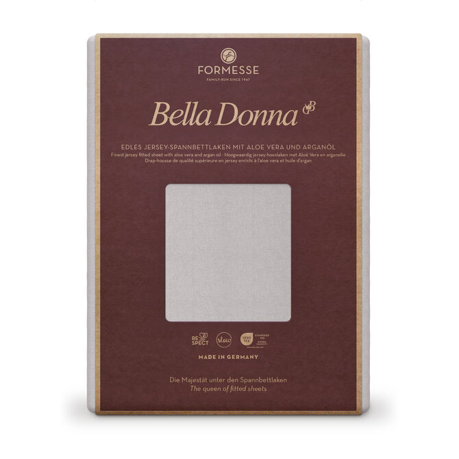 Bella Donna Hoeslaken Jersey Eenpersoons mistgrijs-0700 70/190-80/220
