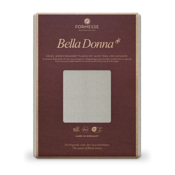 Bella Donna Hoeslaken Jersey Lits-jumeaux XL grijs-0701 200/220-200/240