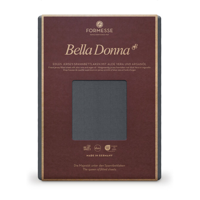 Bella Donna Hoeslaken Jersey Lits-Jumeaux grafiet-0220 180/200-200/220