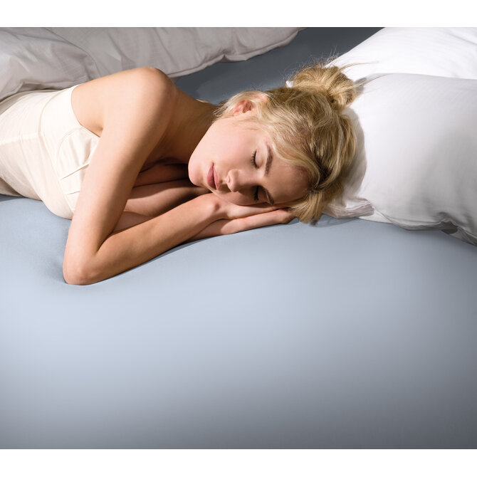 Bella Donna Hoeslaken Jersey Eenpersoons hemelblauw-0523 90/190-100/220