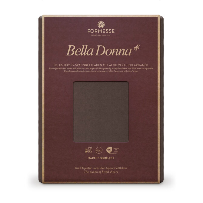 Bella Donna Hoeslaken Jersey Twijfelaar mokka-0121 120/190-130/220