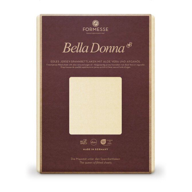 Bella Donna Hoeslaken Jersey Lits-Jumeaux natuur-0111 180/200-200/220