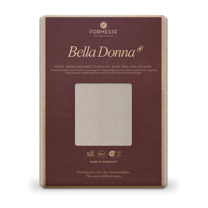 Bella Donna Hoeslaken Jersey Tweepersoons parelgrijs-0710 140/190-160/220