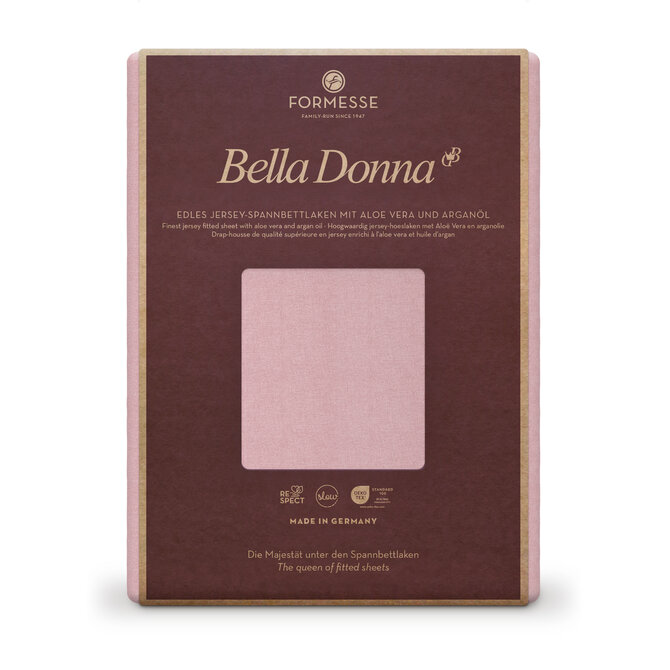 Bella Donna Hoeslaken Jersey Tweepersoons oudroze-0565 140/190-160/220