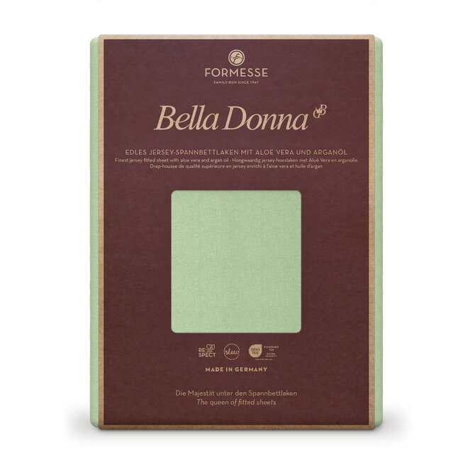 Bella Donna Hoeslaken Jersey Eenpersoons pistache-0532 90/190-100/220