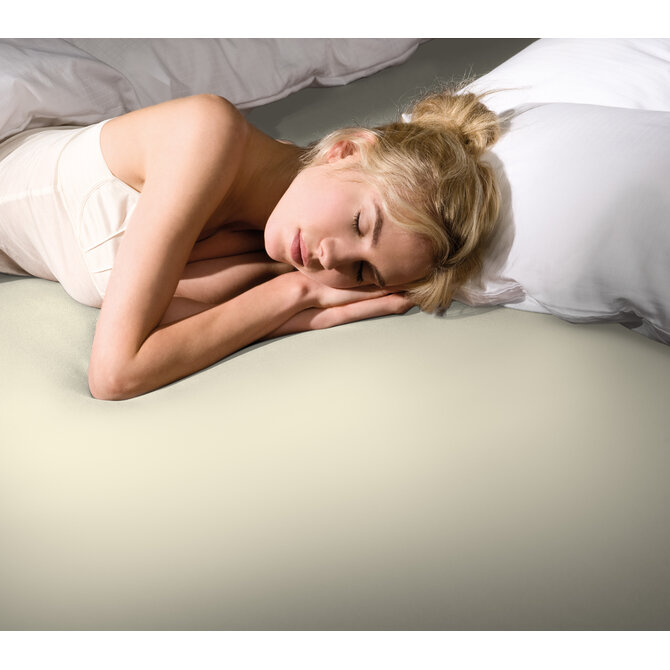 Bella Donna Hoeslaken Jersey Eenpersoons poeder-0110 90/190-100/220