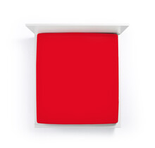 Bella Donna Hoeslaken Jersey Eenpersoons rood-0185 90/190-100/220