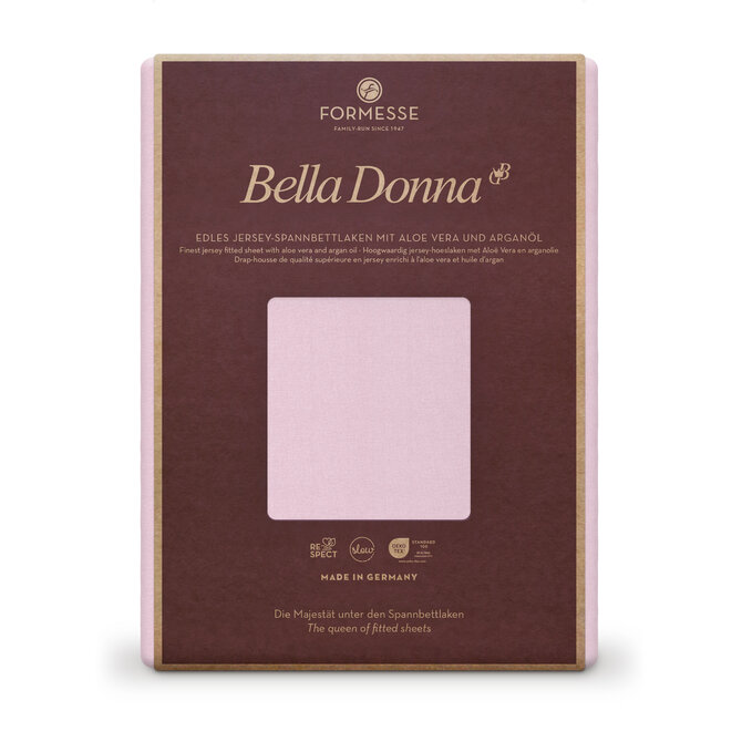 Bella Donna Hoeslaken Jersey Tweepersoons roze-0566 140/190-160/220