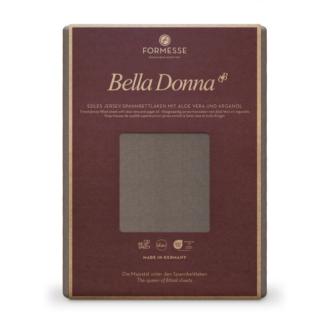 Bella Donna Hoeslaken Jersey Eenpersoons truffel-0126 70/190-80/220