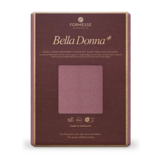 Bella Donna Hoeslaken Jersey Eenpersoons vintage roze-0567 70/190-80/220