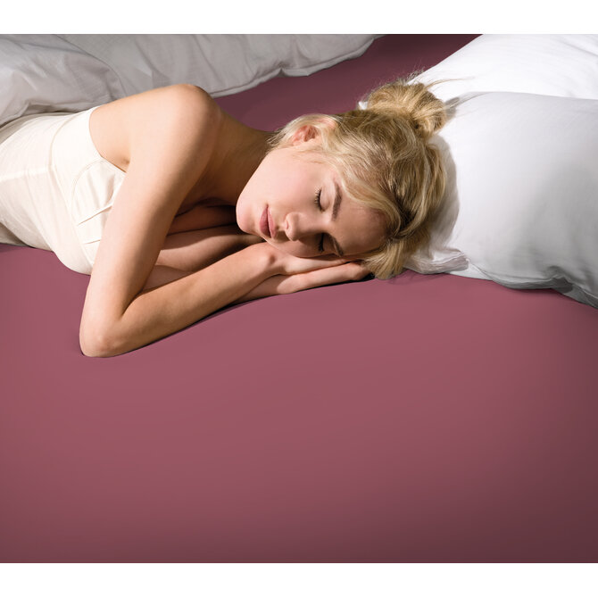 Bella Donna Hoeslaken Jersey Tweepersoons vintage roze-0567 140/190-160/220