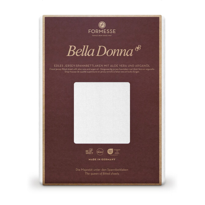 Bella Donna Hoeslaken Jersey Eenpersoons wit-1000 90/190-100/220