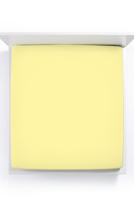 Bella Donna Jersey La Piccola Duo 1 Splittopperhoeslaken 180x210-220 cm lichtgeel-0091