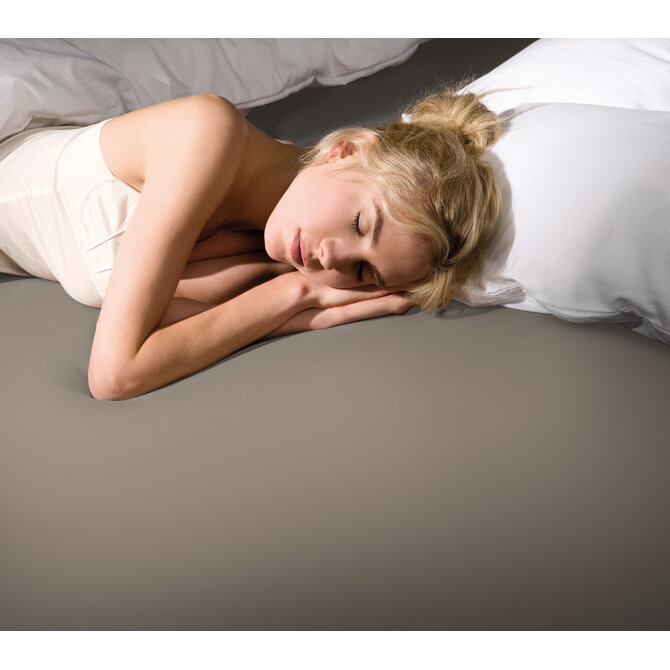 Bella Donna Jersey La Piccola Duo 1 Splittopperhoeslaken 200x190-200 cm muskaat-0122
